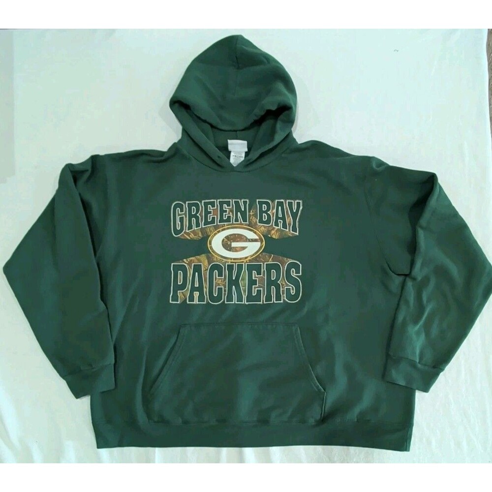 NFL Team Apparel Green Bay Packers Hoodie Sweatshirt Adult Size 2XL XXL